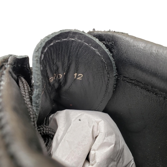 Marc Joseph | NIB Gramercy Black Grainy Leather Preppy High Top Booties Boy's 12 - Picture 11 of 14